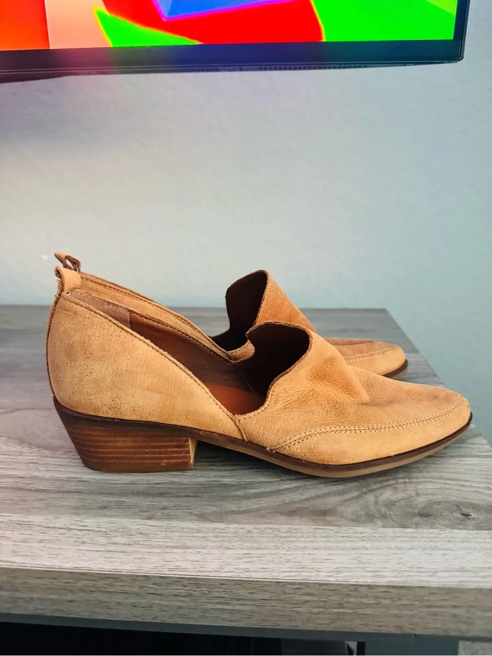 Lucky Brand Women’s Tan Mahzan Slip-On Loafers size 10M